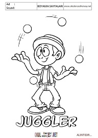 ingilizce boyama sayfaları